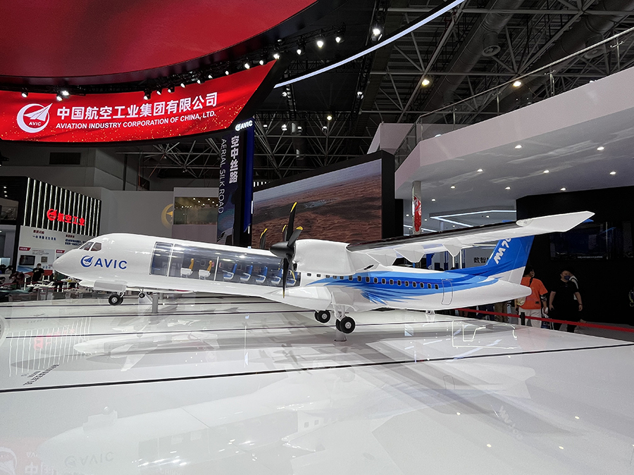 中国航空工业航展飞机模型