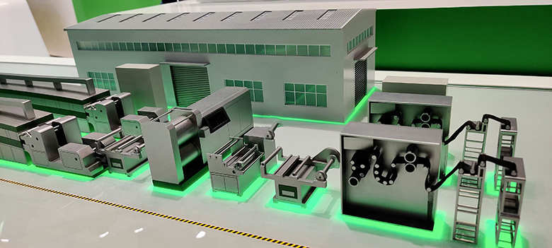 锂电池生产线孪生数字沙盘模型